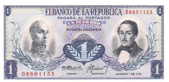1 Peso 7.8.1974